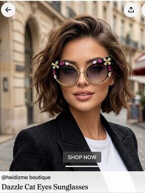 Dazzle Cat Eyes Sunglasses